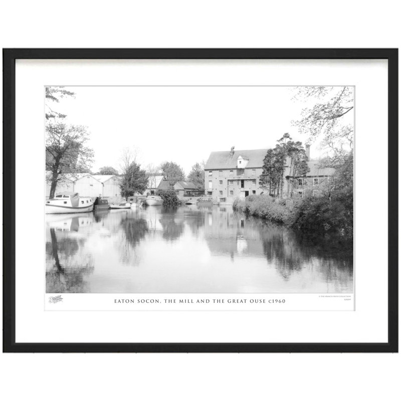 St Neots, Market Square And High Street C1955 by Francis Frith - Single Picture Frame Print, 40cm H x 50cm W x 2.3cm D