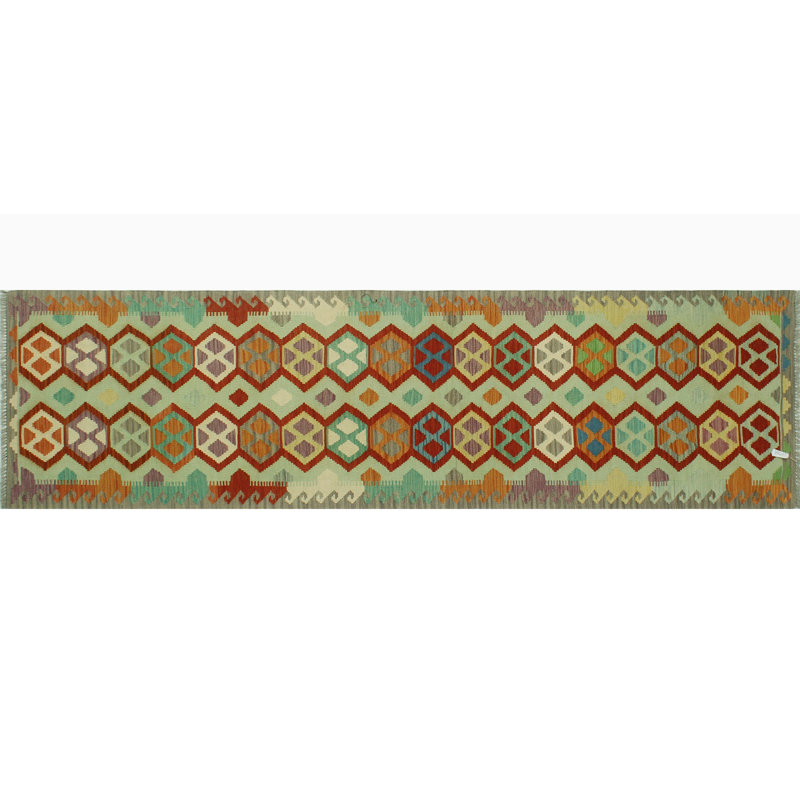 Sangat Kilim Mosely Lt. Green Runner