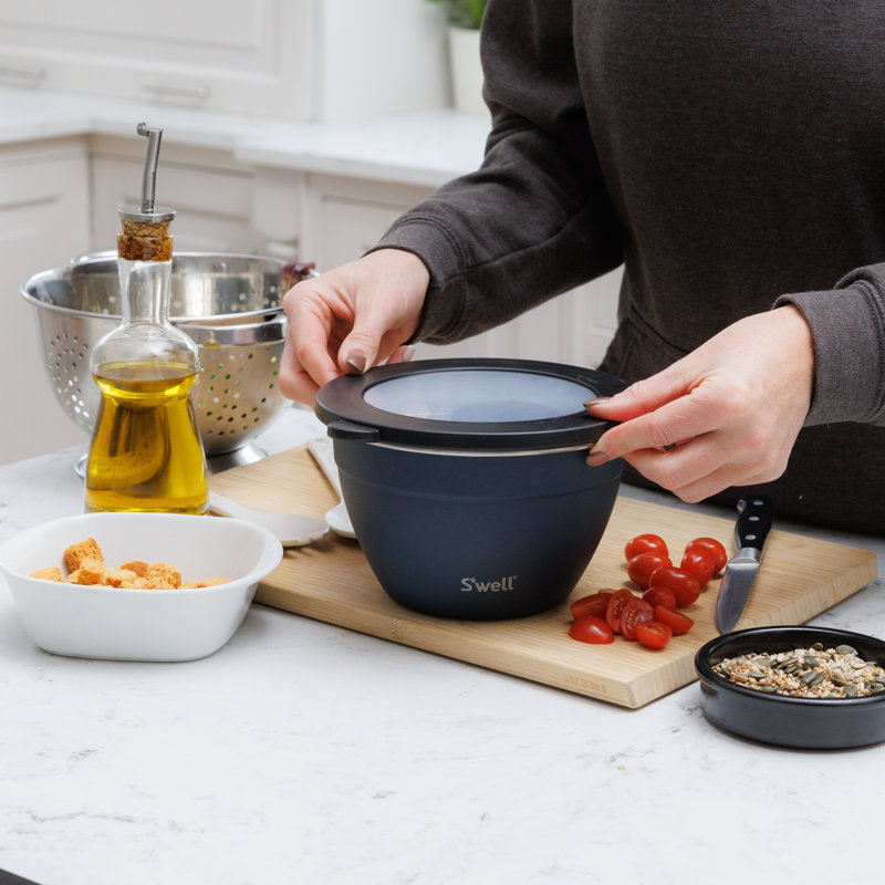 S'well Stainless Steel Salad Bowl, Blue