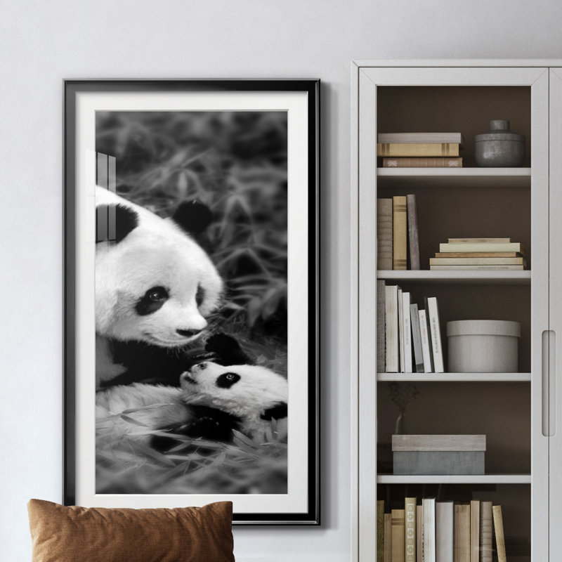 Panda Play - Photographie avec cadre photo, H 14,5 po x l 26,5 po x P 1,5 po, Noir
