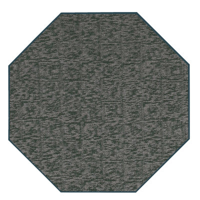 Tapis décoratif Elemental - imprimé géométrique vert patiné