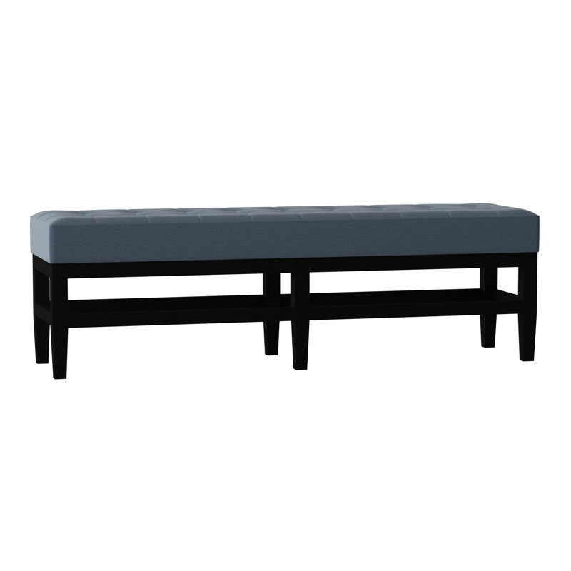 Galindo-White Upholstered Bench, Lena Lapis, Walnut