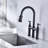 Bridge Kitchen Faucet With Pull-Down Sprayhead In Spot