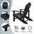 Adirondack Chair, Outdoor Oversized Patio Chair Fire Pits Chair,Black-2072155564-2060777527