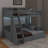 Twin Over Full Bunk Bed With Charging Station And A Drawer-1796927909