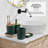 Complete 13 Piece Bathroom Accessory Set with Bamboo Accents, Trash Can, Toilet Brush, 2 Bath Rugs & 5 Shower Caddies Included-124006151