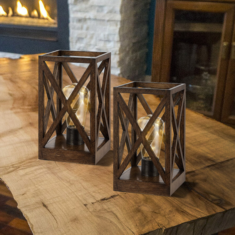 Savanah Wood Table Lamp, Natural Wood
