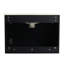 Meuble-lavabo mural 24 po. Armoire noire en contreplaqué avec porte à fermeture en douceur qui fonctionne sans effort. Lavabo en céramique pour un meuble-lavabo moderne. Fonctionne parfaitement