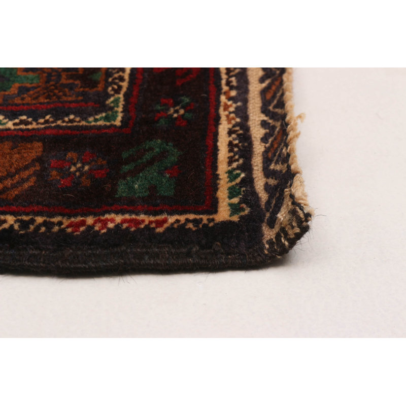 Tapis bleu marine Teimani 3 pi 10 po x 6 pi 8 po