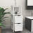 Freestanding Wood Storage Organizer Cabinet