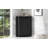 Black Bathroom Cabinet Triangle Corner Storage Cabinet With Adjustable Shelf Modern Style MDF Board-598655613