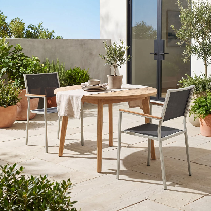Ensemble de 2 chaises d'extérieur modernes de 56 cm (22 pouces) offrant un confort résistant aux intempéries, Noir