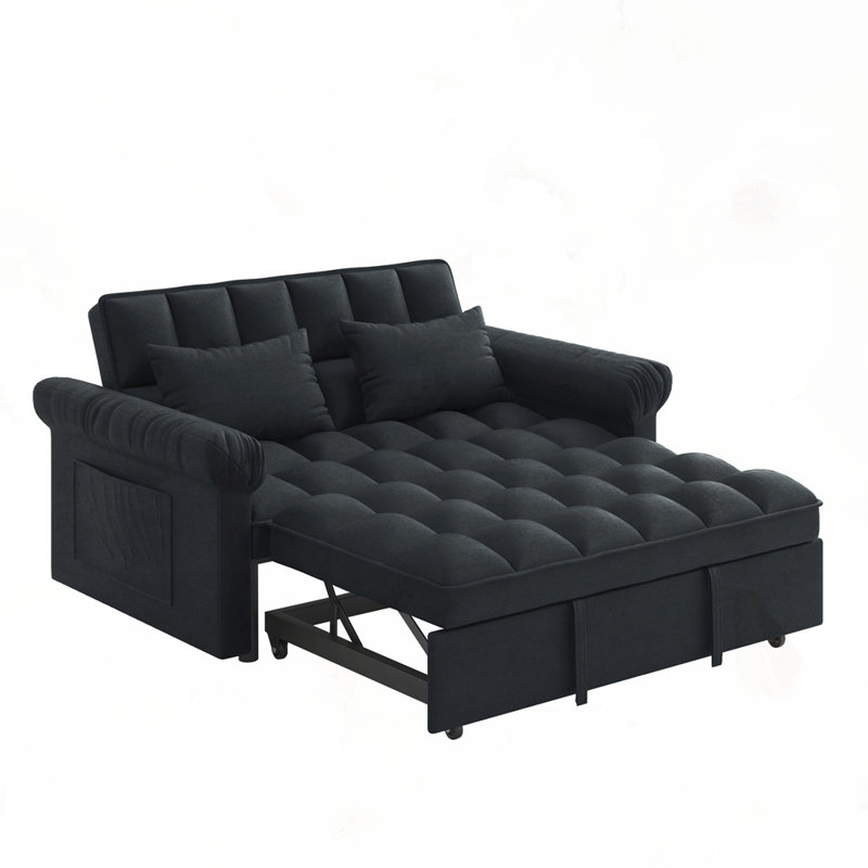 Canapé-lit avec causeuse Loveseats, Noir