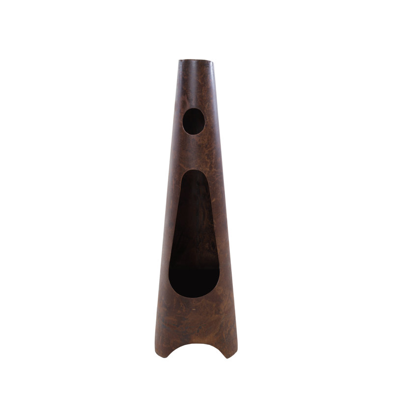 Cylinder Clay Wood Burning Smokeless Chimenea