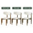 Modern 5/7 Pieces Dining Room Sets, Pre-Assembly Rectangular Dining Table Sets, Sintered Stone Tabletop Kitchen Dining Table Set With Upholstered PU Leather Chairs-504965100-504965099-504965014