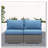 59.8 Outdoor Wicker Armless Sofa Set