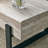 47" Modern Travertine Pattern Coffee Table with Storage, Rectangle Center Table for Living Room or Apartment-1145376268