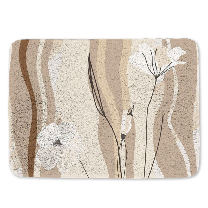 Bein Microfiber / Microsuede Bath Mat, 17"W x 24"L