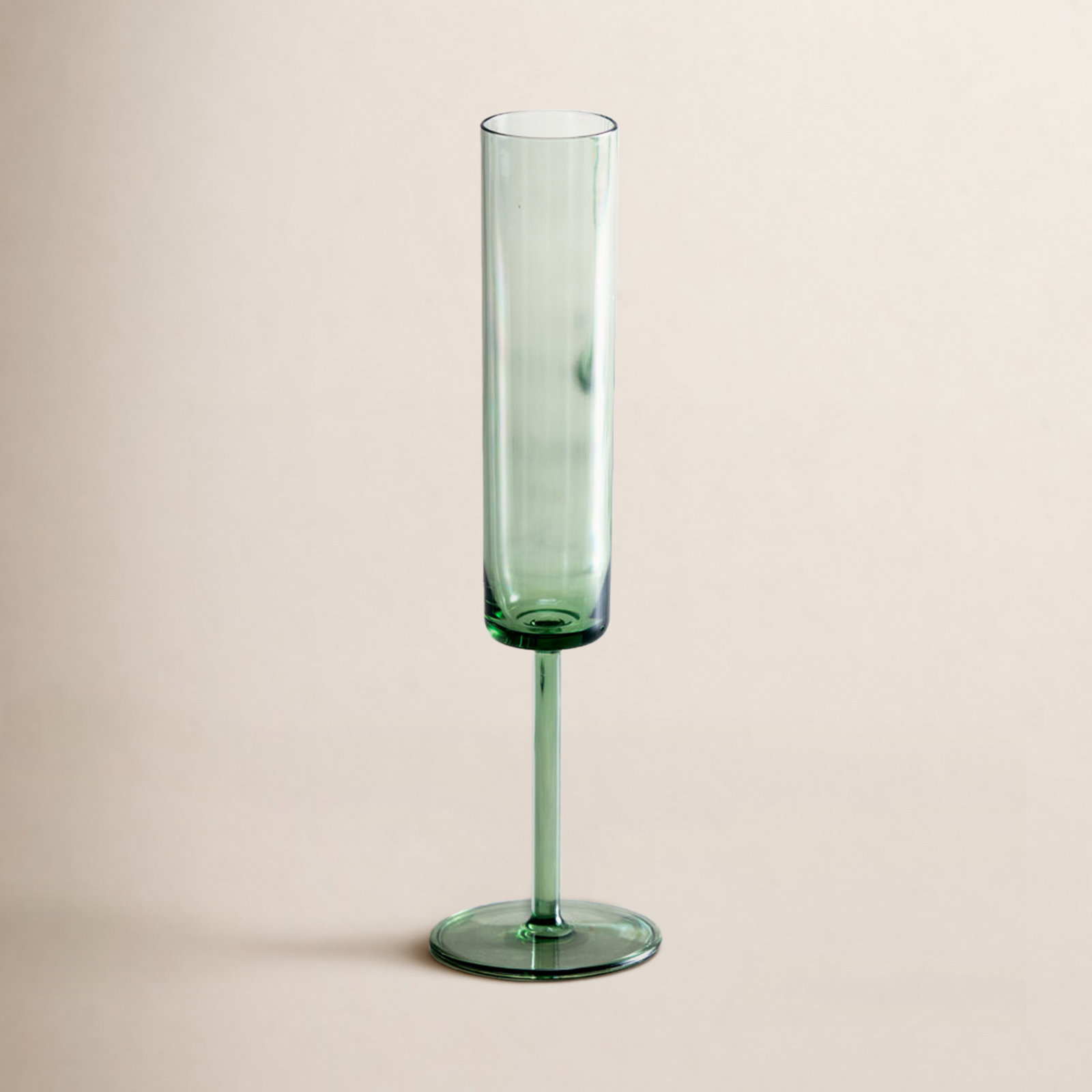 Urbo Champagne Flute, Sage Green