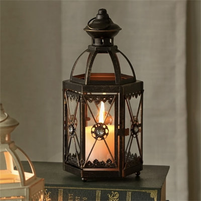 10.43'' H Metal Tabletop Candlestick