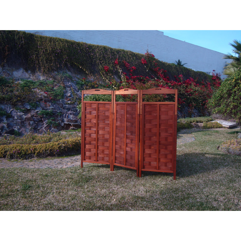 Cloison pliante en bois massif l 81 po x H 64 po Torin, Brun mission
