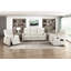 Canapé inclinable contemporain beige double avec poche latérale 1pc