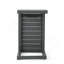 Table en forme de C Cape Coral Alu - gris-1843316013