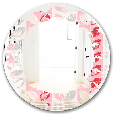 Miroir mural sans cadre botanique "leaves i maison american american