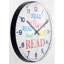 Horloge murale ronde en plastique 12 pouces