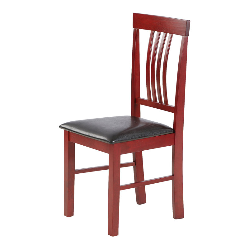 Side Chair Set Wallkill of Solid Wood, Mahogany