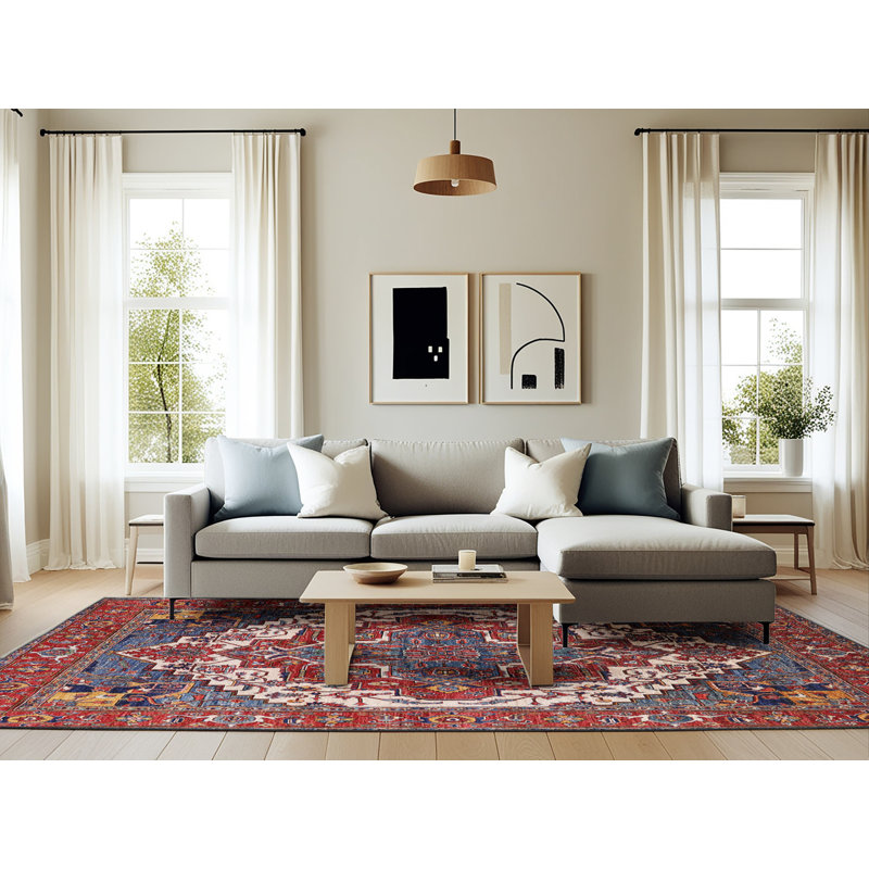 Foscot Oriental Indoor Rug, Rectangle 6' x 9'