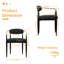 Modern Boucle Dining Chair for Kitchen, Gold Armchair -1180420497