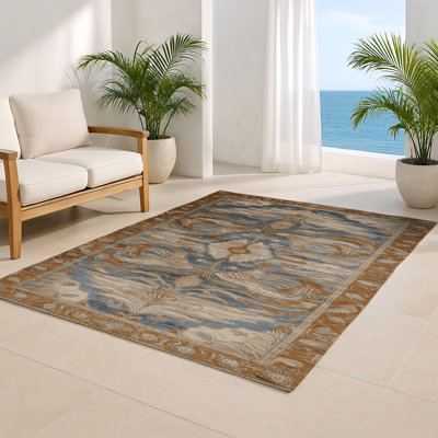 Tapis d'intérieur et d'extérieur gris Persian