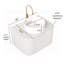 Meuble-lavabo mural flottant avec vasque en céramique blanche, motif en pierre et motif à rayures 3D pour les salles de bain modernes-115706055