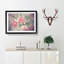 Pale Pink Carnation Flowers in Abstract - Picture Frame Painting Print-55735276-55735284