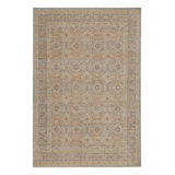 Hand Knotted Area Rug in Beige/Brow/Blue