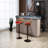 Danyu Swivel Upholstered Adjustable Height Counter Stool-2114069778
