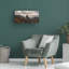 Art mural sur toile tendue - "Météores les roches sacrées" de Chris Kaddas pour décoration de salon, de chambre à coucher ou de bureau - 16 x 32