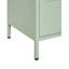 43 cm W Steel Bedside Table-137476396