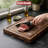 EverCook 4Pc Kitchen Knife Set w/ Blade Sheaths, 1.5/2 mm Black Stainless Steel