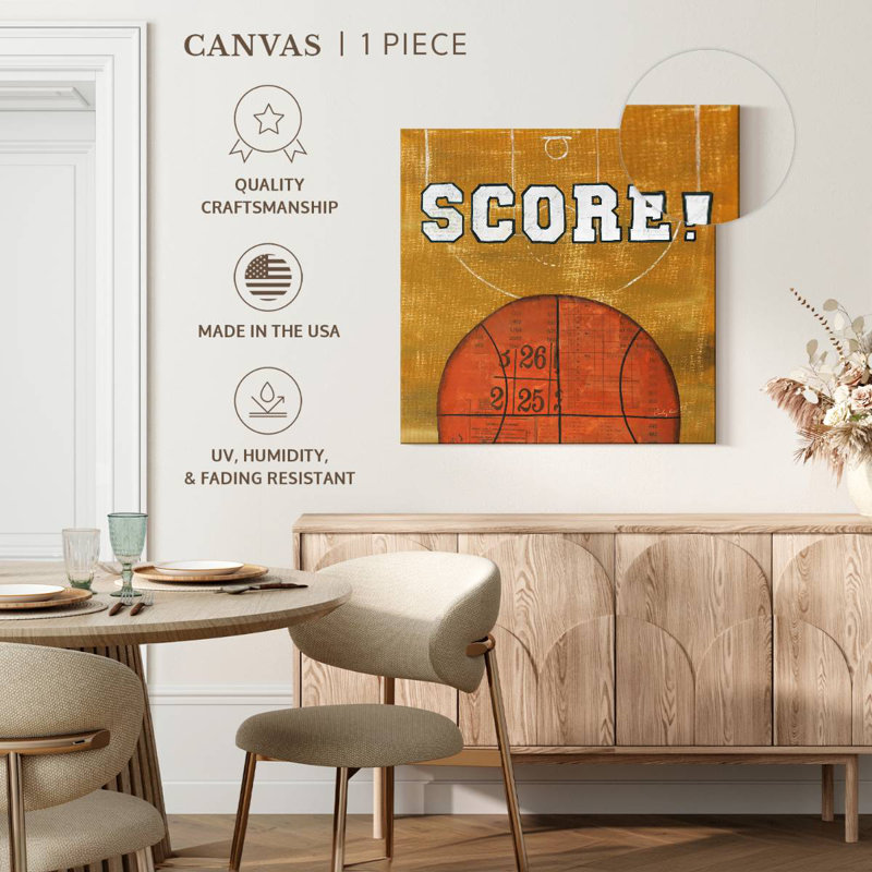On The Field Score, 24" H x 24" W