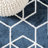 Mashawna Blocks Modern Geometric Navy/White Rug-1307941364
