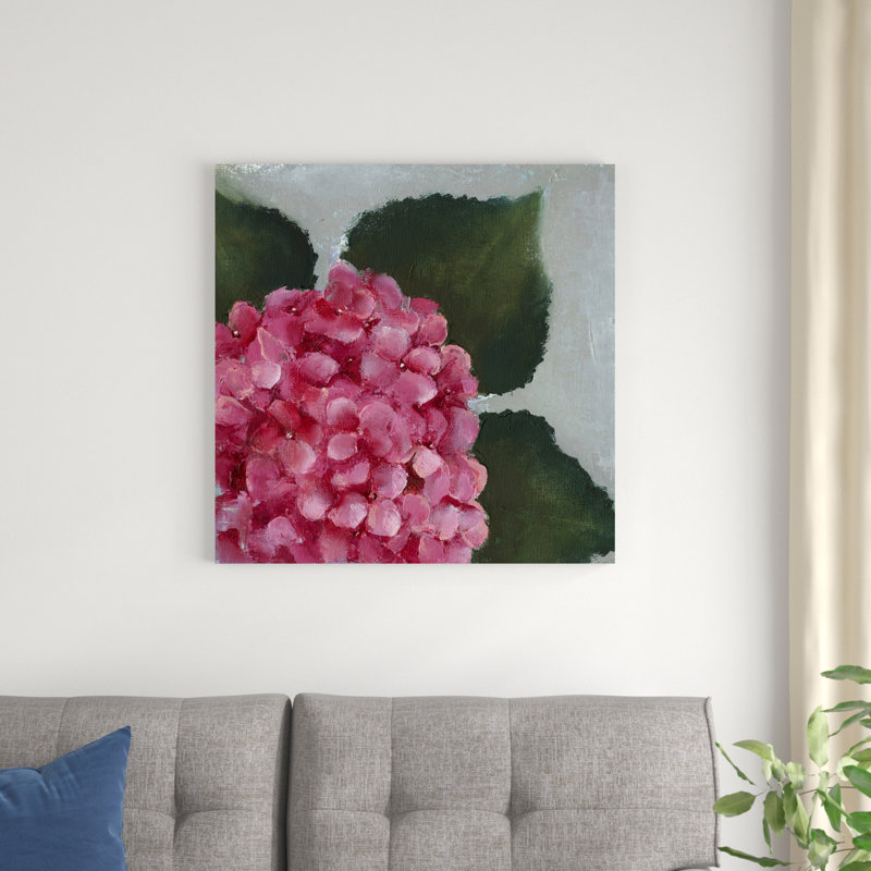 " Hydrangea Detail II " Painting Print, 30" H x 30" W x 1.25" D