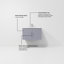Ensemble de meuble-lavabo mural simple 30 "avec miroir Geneva-87285955-91877425