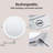 LED Round Metal Wall Mirror Rechargeable Makeup Mirror-1335965862-1333669383