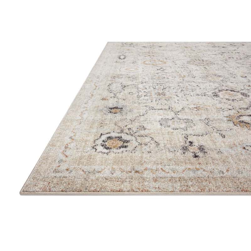 Monroe Natural Multi Synthetic Rectangular Area Rug 6'-7" x 9'-3"
