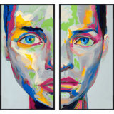 Neon Portrait Painting by Samuel Kane