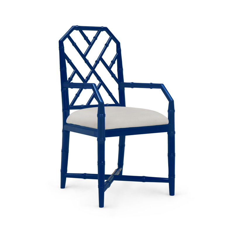 Jardin Upholstered Arm Chair, Navy Blue