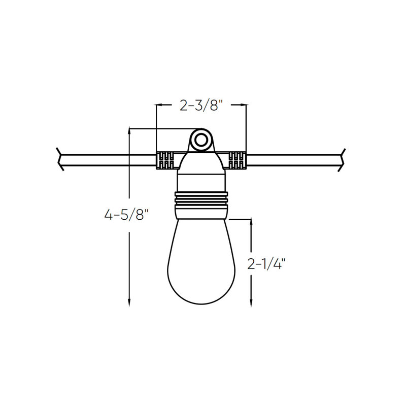 Outdoor 15 - Bulb 576'' Plug-in LED String Light