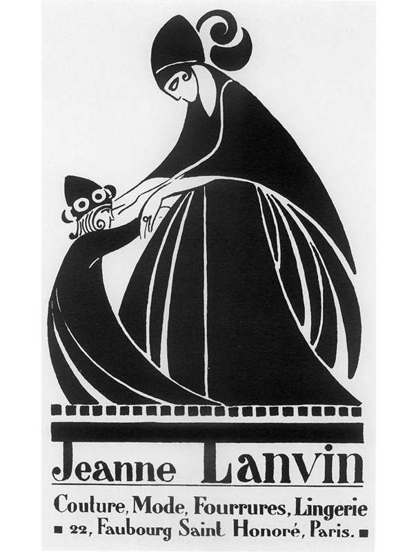 Art sur toile tendue avec trinité de la collection Trinx Vintage Apple: Jeanne Lanvin